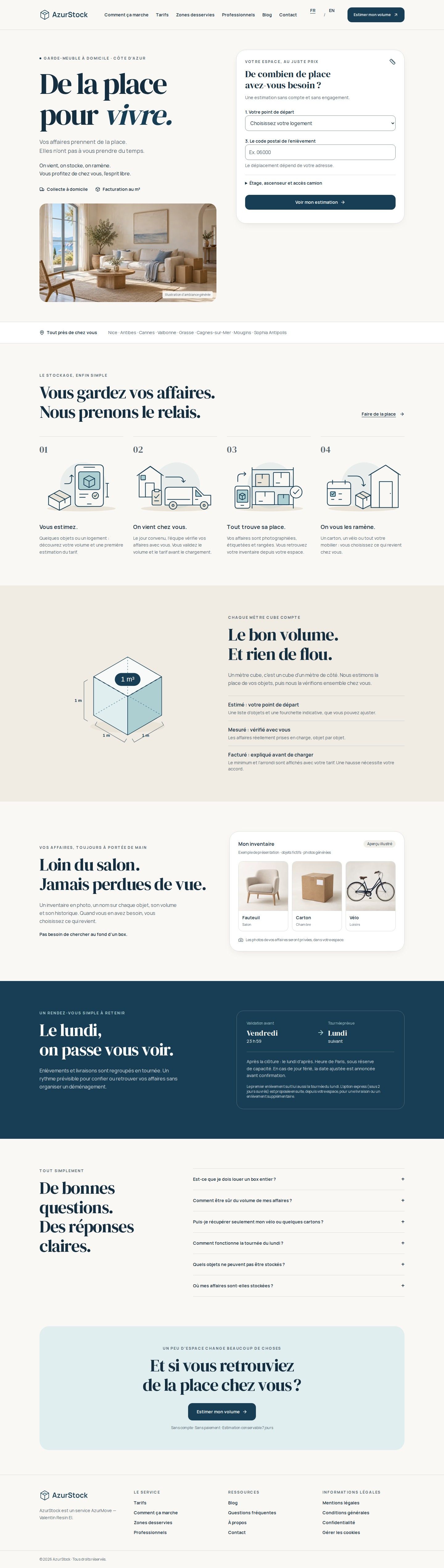 Capture pleine page du site AzurStock